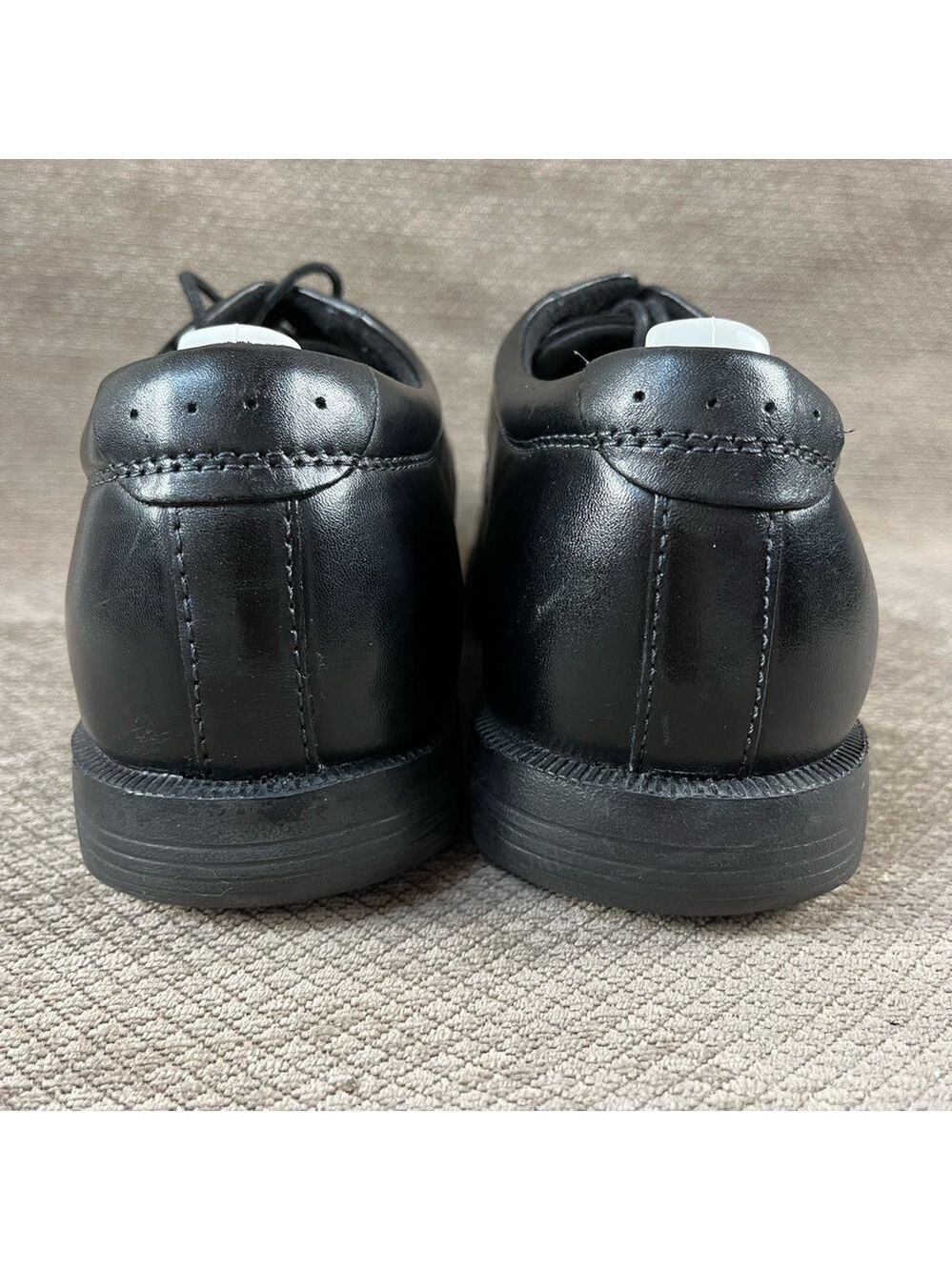 NUNN BUSH Men’s Black Wingtip Lace Up Leather Dress Shoes sz 9.5M LIKE NEW - Picture 3 of 16
